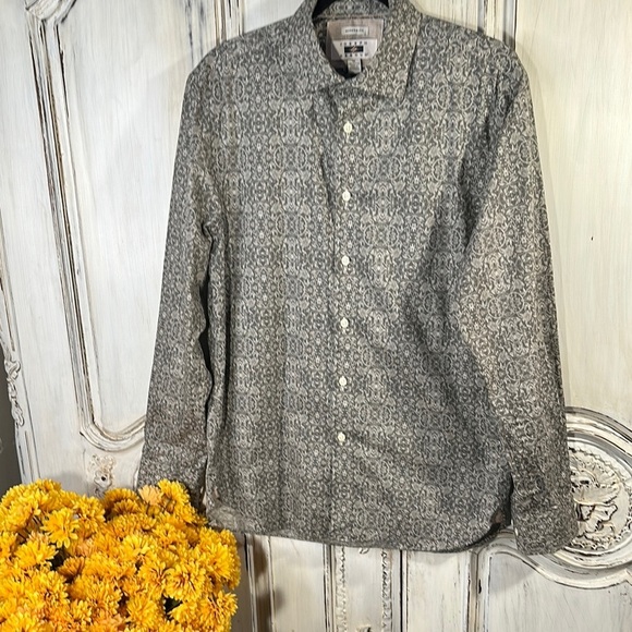 Joseph Abboud Other - Joseph Abboud Modern Fit Men's Sage Gray/Green Patterned Long Sleeves Shirt